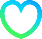 blue green heart